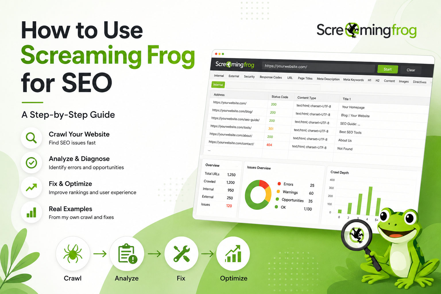 How to Use Screaming Frog for SEO: Find and Fix